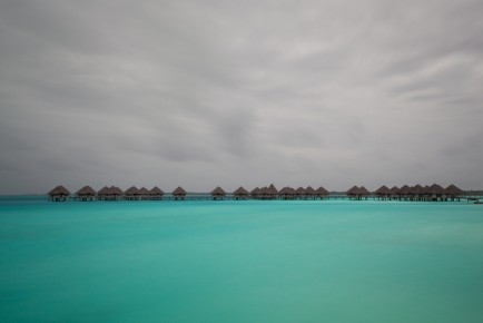 Overwater bungalows of Le Méridien Bora Bora