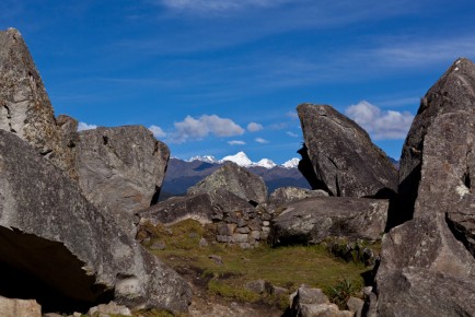 Snow peaks west to Machu Picchu