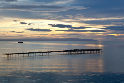 Sunrise over the Strait of Magellan