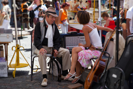 Flea market at Plaza Dorrego, San Telmo, Buenos Aires