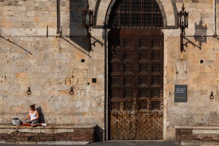 Santa Maria della Scala in the morning sun, Siena