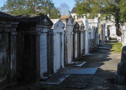 The above-ground tombs, New Orleans