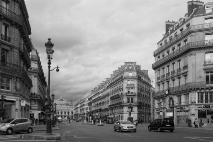 Avenue de l'Opéra with the Place de l'Opéra at its northwest e