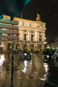 Palais Garnier (Opéra) in the rain, Paris