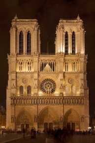 Notre-Dame at night, Paris