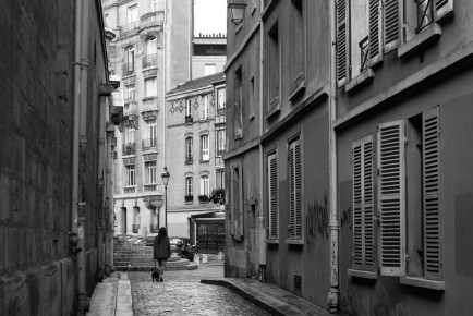 The street next to Saint-Étienne-du-Mont, Latin Quarter, Paris