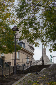 The Stairway on Rue de Chevalier de la Barre behind Sacré-Cœur