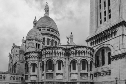 The rear view of Sacré-Cœur and the Campanile, Paris