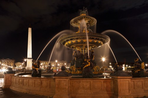 Fountain of Maritime Navigation and Obelisk at Place de la Conco