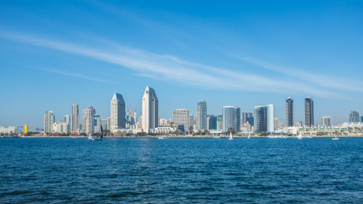 San Diego Skyline, from Centennial Park